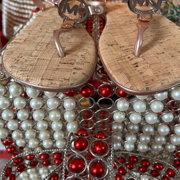 Michael Kors Women’s Rose Gold Sandals 7 - Picture 2 of 4